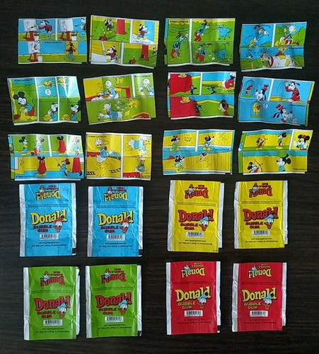 Chewing gum wrappers vintage - gum, wrappers.