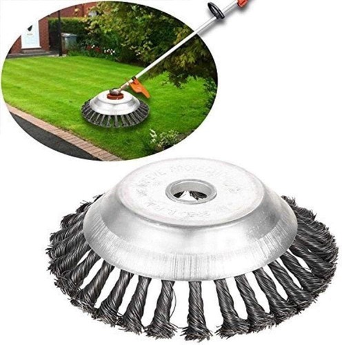Wire brush grass - 6", trimmer