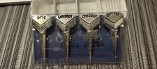 Orchid cheese markers - 4, silver