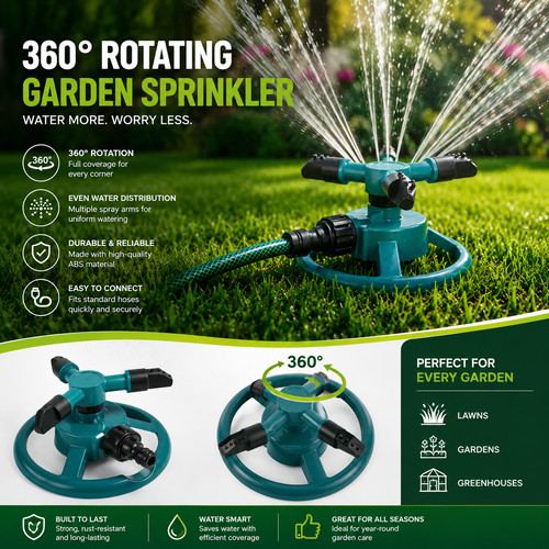 360 rotating garden lawn - 360°,