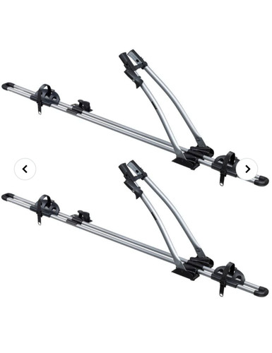 Thule roof mounted bike - mounted,
