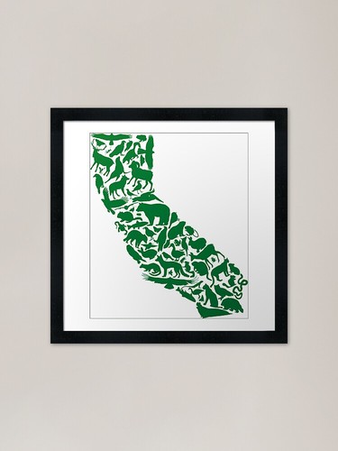 California wildlife silhouette