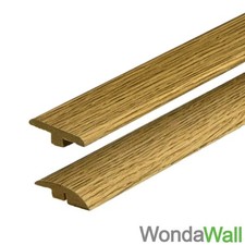 Harvest Oak MDF Laminate Wood Flooring Threshold Door Profile Trim T-Bar or Ramp