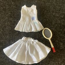 VINTAGE SINDY 1960's OUTFIT - CENTRE COURT (TENNIS SET) And Racquet.