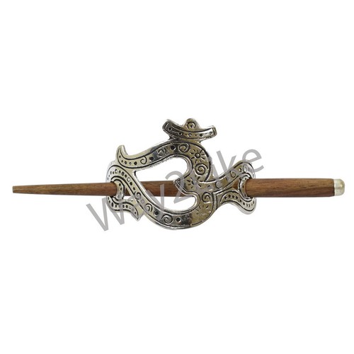 Women metal hair clips - om,