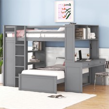 Full Size Loft Bed with Twin