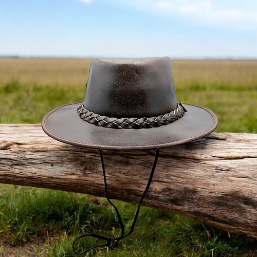 Brown100 real leather crazy - real,