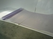 THICK 0.5MM PRESSED POLISHED FIRE UV RESISTANT CLEAR PVC SHEETING WINDOWS BOATS