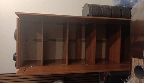 Brown wood door wardrobe - brown,