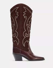 Zara EMBROIDERED LEATHER