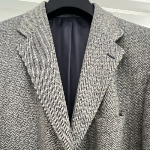 Magee grey herringbone wool - magee,