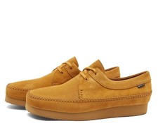 Clarks Originals Weaver Gore-Tex Cola Suede Leather Shoes Uk Size 9 G EUR 43