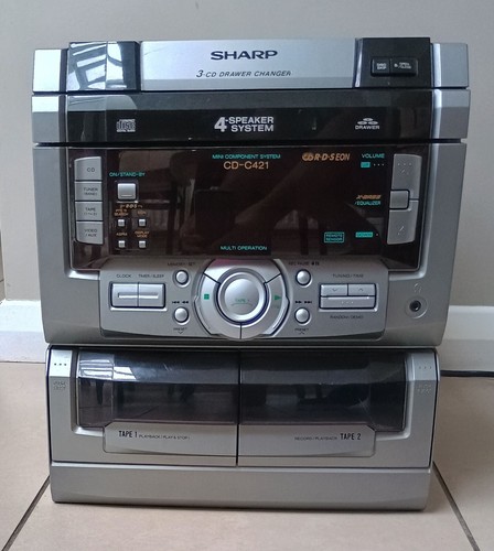 Sharp c421 3xcd double - sharp, cd-c421