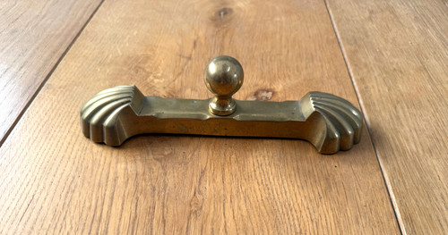 Antique brass fire iron - fire,