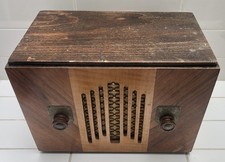 Vintage valve radio - radio, wooden