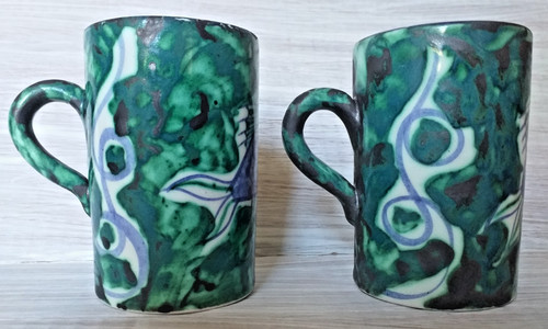 Studio pottery ceramic mugs - pottery,