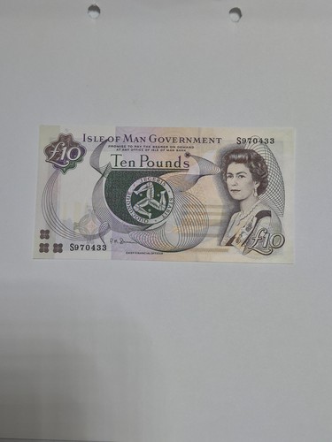 Ten pound note isle of - pound,