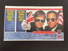 Elton John And Billy Joel Ticket Wembley Stadium 1998 Complete