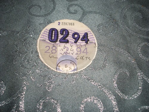 Tax disc 94 used - tax, disc...02/94..used
