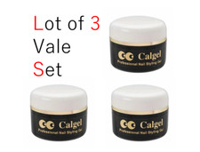 Lot of 3 set Calgel Clear gel