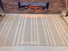 Natural Cream Grey Striped Eco