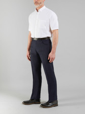FARAH® Anti Stain Hopsack Trouser/Navy - 48/29 SRP £55.00
