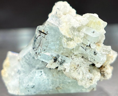 Natural aquamarine crystal - crystal, on