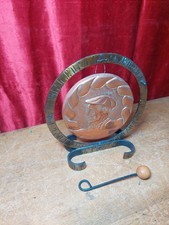 Vintage Copper Gong In Iron