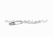 EXHAUST FOR MERCEDES-BENZ C-CLASS C 180 KOMPRESSOR 200 MIDDLE SILENCER