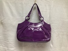 Authentic Agnes b Purple Patent Leather Shoulder Bag (from Japan)