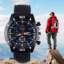 Mens Watches Sports Wrist Kids Boys Army Silicon Strap Quartz Cheap Men Watch2+1