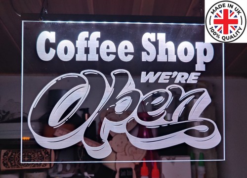 Coffee shop light sign led - shop, up