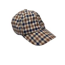 Mens Aquascutum Classic House Check Casual Baseball Cap Hat One Size Fits All