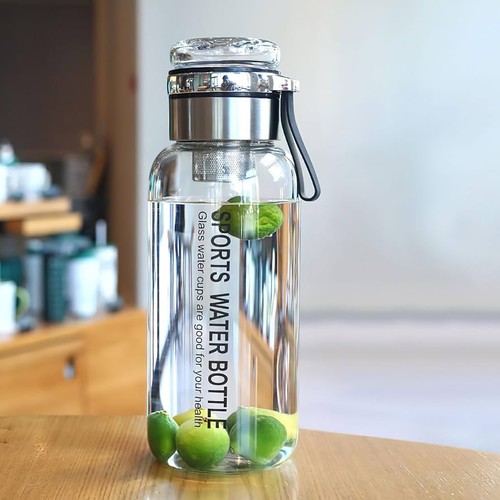 Glass water bottle 750ml - bottle,