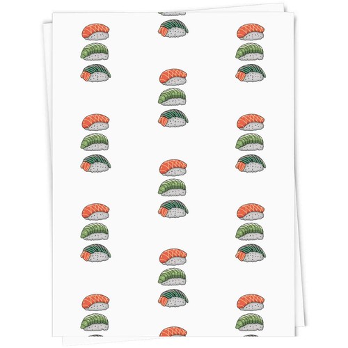 Sushi rolls gift wrap - 'sushi,