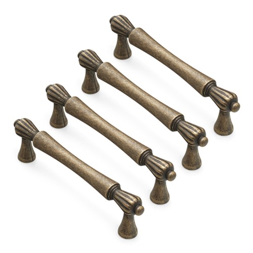 Vintage brass cabinet handle - brass,