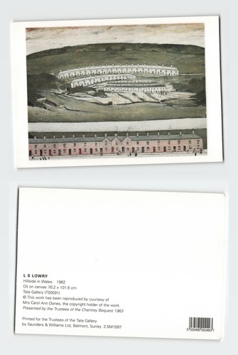 Vintage postcard lowry - postcard, l.s.