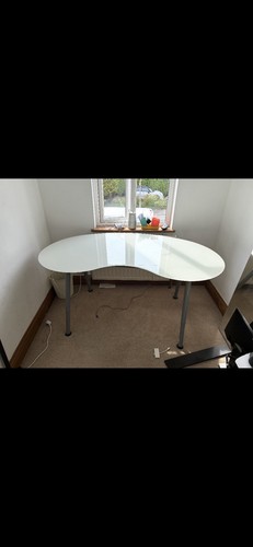 Ikea galant desk white - galant, glass