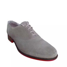 Paolo Sartori Rose Ladies Grey All Leather Lace Up Oxford Shoes Size EU 38 UK 5