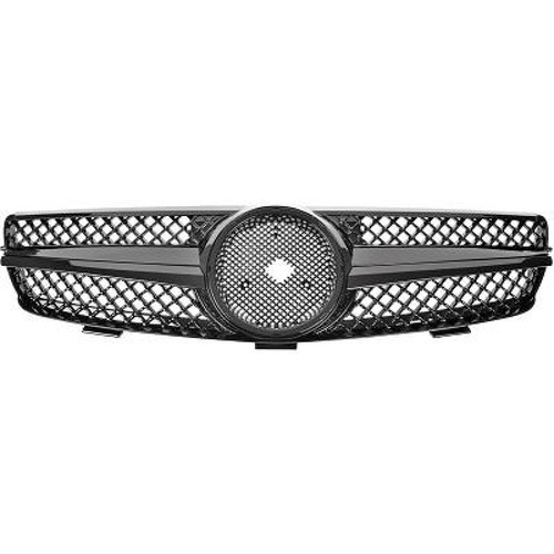 Radiator grille glossy black - radiator,