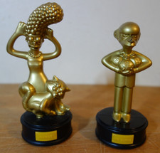 BURNS MARGE TALKING GOLD FIGURES SIMPSONS BURGER KING RARE FAST FOOD TOYS 2007