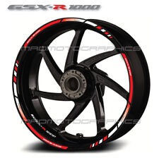 GSX-R 1000 motorcycle wheel decals stickers Laminated for suzuki gsxr1000 RED