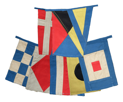 Nautical signal bunting - nautical,