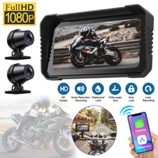 Motorcycle Motorbike GPS Waterproof TouchScreen Wireless Carplay+Android Auto