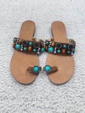 Women's Pelle Mode Brown Flat