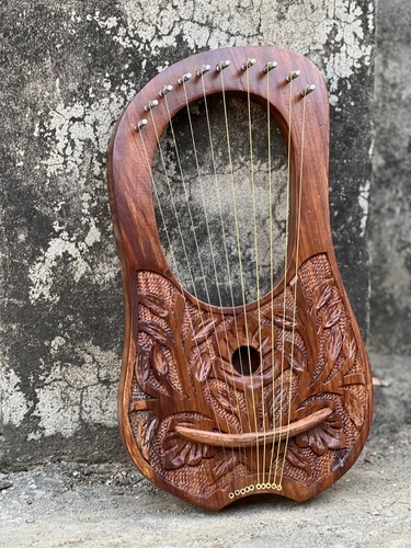 Rosewood flower lyre - rosewood,