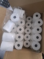 box of 40 Thermal Paper Till Receipt Rolls 57 x 47 x 12.7mm Chip + Pin Machine