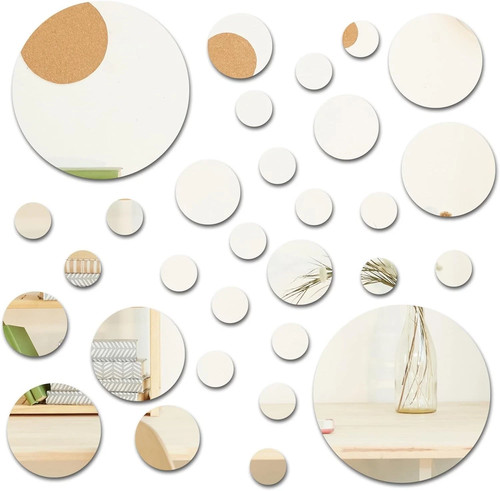 30pcs round acrylic mirror - 30pcs,