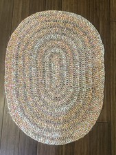 VTG Rag RUG Oval Pastel