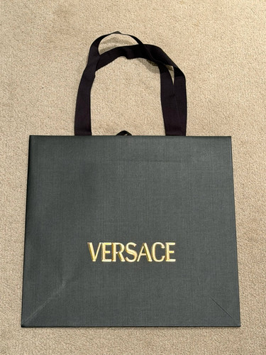 Versace black paper - black, bag